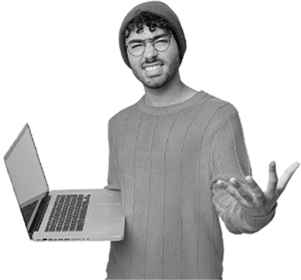 Man with laptop